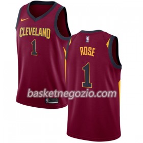 Canotte Uomo Cleveland Cavaliers Derrick Rose 1 Nike 2017-18 Rosso Swingman